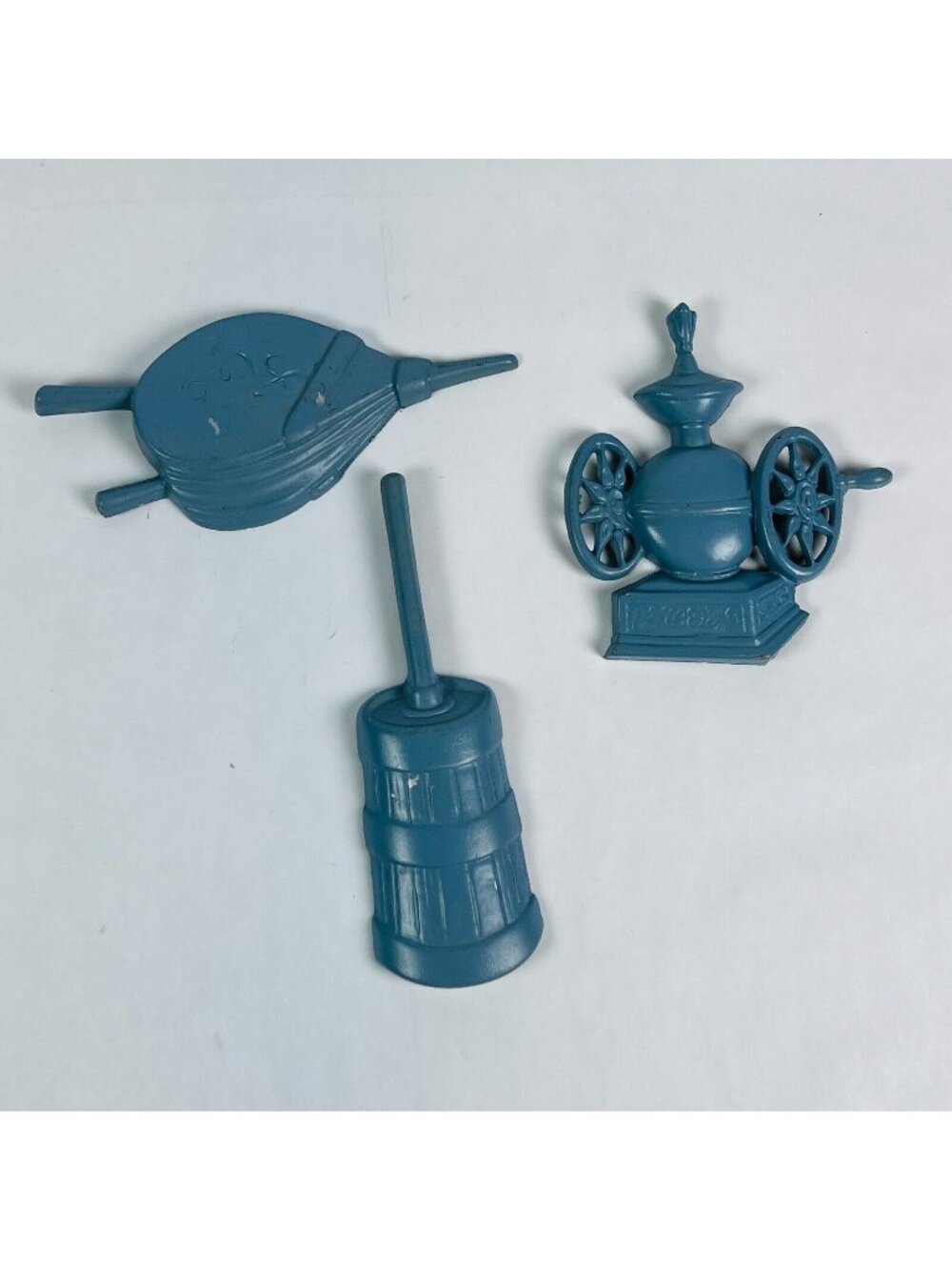 Vintage 1960's Sexton Blue Cast Iron Kitchen Churn Bellow Grinder Wall Hangings